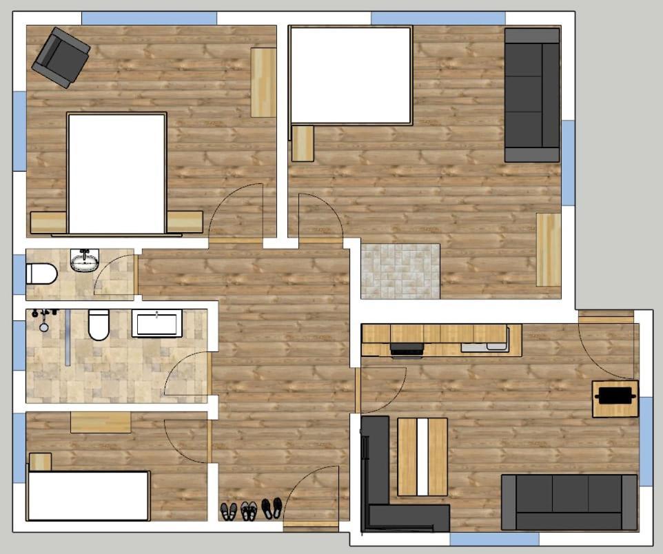 Alpenbauernhaus Konzett Schruns Habitación foto